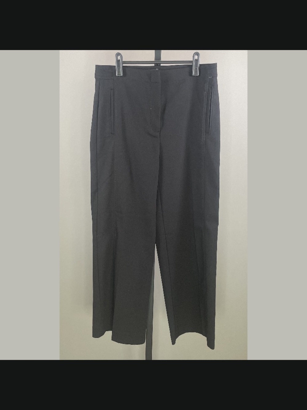 NEW Ann Taylor Pants Womens 4 black wide leg trouser classic
